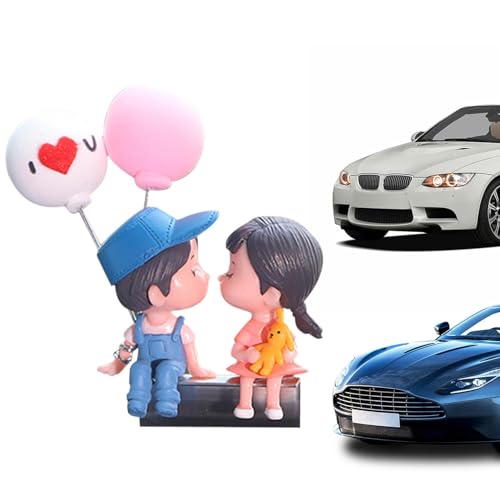 Holdes Paar Dekorationen für Auto | Armaturenbrett Auto Dekor | Paar Statue Schieben Dekoration Auto Ballon Puppe Figur für Auto Zuhause Schreibtisch von Holdes