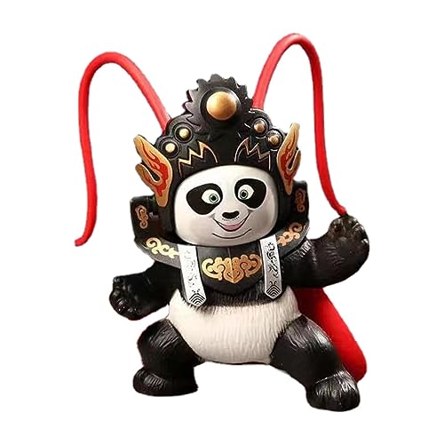 Holdes Pandabär-Statue - Panda-Puppenfiguren mit 4 Gesichtsveränderungsmethoden | -Kultur-Panda-Statuen für Heimdekoration, Peking- und -Kulturpuppe, für Chinesen von Holdes