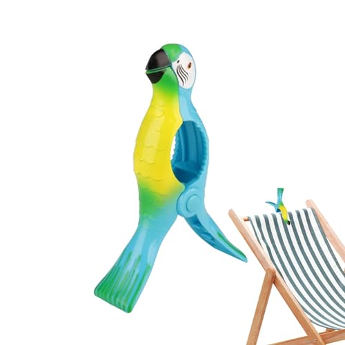 Holdes Papageien-Strandtuch-Clips – starke Strandkorb-Clips, Papageien-Handtuch-Clip, Strandtuchhalter, dekorativ, bunt, winddicht, Quilt-Trocken-Clips für Zuhause, Terrasse, Poolstuhl Holdes Papageien-Strandtuch-Clips – starke Strandkorb-Clips, Papageien-Handtuch-Clip, Strandtuchhalter, dekorativ, bunt, winddicht, Quilt-Trocken-Clips für Zuhause, Terrasse, Poolstuhl von Holdes