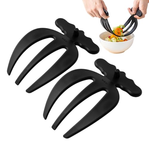 Holdes Salatbesteck zum Servieren, Salat-Rührutensilien, Salat-Servierhände zum Servieren von Salat, Nudeln, Obst, ergonomische Salatbesteck Krallen Holdes Salatbesteck zum Servieren, Salat-Rührutensilien, Salat-Servierhände zum Servieren von Salat, Nudeln, Obst, ergonomische Salatbesteck Krallen von Holdes