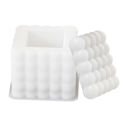 Holdes Silikonform für Kerzen, Würfel, Blasen, Kerzenherstellung, -Form, wiederverwendbare Gips-Epoxidharz-Form für Heimdekoration Holdes Silikonform für Kerzen, Würfel, Blasen, Kerzenherstellung, -Form, wiederverwendbare Gips-Epoxidharz-Form für Heimdekoration von Holdes