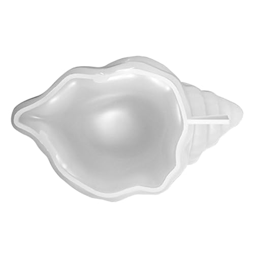 Holdes Silikonform für Kerzenglas, Muschelform, Betongussform, Behälterform für stereoskopische Blumentöpfe, Aufbewahrungsbehälter von Holdes