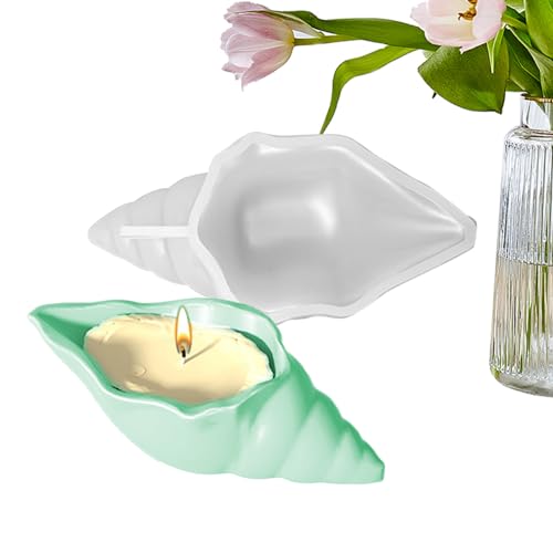 Holdes Silikonform für Kerzenhalter | Silikonform in Muschelform | stereoskopische Muschelform Behälter Form Blumentopf Aufbewahrungsbehälter für Tonbasteln Holdes Silikonform für Kerzenhalter | Silikonform in Muschelform | stereoskopische Muschelform Behälter Form Blumentopf Aufbewahrungsbehälter für Tonbasteln von Holdes