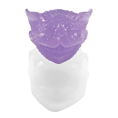Holdes Silikonform mit 5 Katzenköpfen, zum Backen, Aromatherapie, Harzguss-Seifenform, Halloween, handgefertigte Kegelkerzenherstellung, Silikonform für Kerzenherstellung, Fondant-Kuchen Holdes Silikonform mit 5 Katzenköpfen, zum Backen, Aromatherapie, Harzguss-Seifenform, Halloween, handgefertigte Kegelkerzenherstellung, Silikonform für Kerzenherstellung, Fondant-Kuchen von Holdes