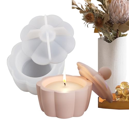 Holdes Silikonformen für Kerzenglas, Blumentopf, Kerzenhalter, Aufbewahrungsbehälter mit Deckel, Blumentopf, Formen für Ton-Bastelprojekte Holdes Silikonformen für Kerzenglas, Blumentopf, Kerzenhalter, Aufbewahrungsbehälter mit Deckel, Blumentopf, Formen für Ton-Bastelprojekte von Holdes