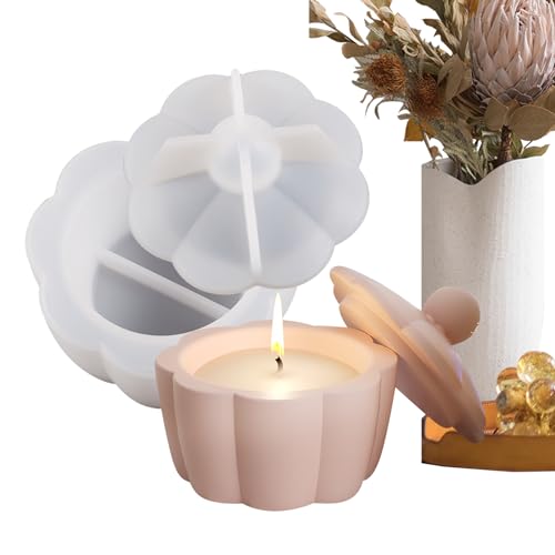 Holdes Silikonformen für Kerzenglas, Pflanzenvase, Betonkerzenformen mit Deckel, Kerzenhalter, Aufbewahrungsbehälter für Ton Holdes Silikonformen für Kerzenglas, Pflanzenvase, Betonkerzenformen mit Deckel, Kerzenhalter, Aufbewahrungsbehälter für Ton von Holdes