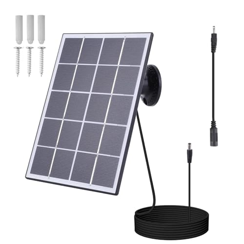 Holdes Solarpanel für Ring-Türklingel | 10 W Kamera Solarpanel mit IP65 wasserdicht – Solarpanel wasserdichtes Ladegerät kontinuierlich betrieben für wiederaufladbare Batterie Außenkamera Holdes Solarpanel für Ring-Türklingel | 10 W Kamera Solarpanel mit IP65 wasserdicht – Solarpanel wasserdichtes Ladegerät kontinuierlich betrieben für wiederaufladbare Batterie Außenkamera von Holdes