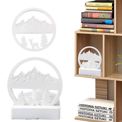 Holdes Statuenform – Berge Elch Silikon Fondantform – Süßigkeiten-Zucker-Cupcake-Topper Backform für Desktop-Dekoration, Ornamente, Kerzen, Basteln Holdes Statuenform – Berge Elch Silikon Fondantform – Süßigkeiten-Zucker-Cupcake-Topper Backform für Desktop-Dekoration, Ornamente, Kerzen, Basteln von Holdes