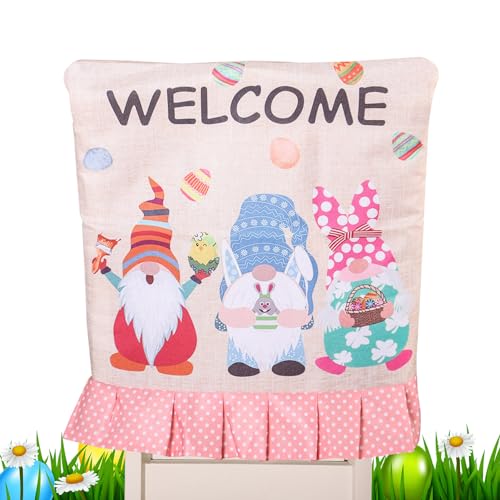 Holdes Stuhlhussen für Esszimmerstühle, buntes Kaninchen, Frohe Ostern, Festival-Dekoration, passend für die meisten Stühle, Frühlingsdekoration für Küche und Esszimmer Holdes Stuhlhussen für Esszimmerstühle, buntes Kaninchen, Frohe Ostern, Festival-Dekoration, passend für die meisten Stühle, Frühlingsdekoration für Küche und Esszimmer von Holdes