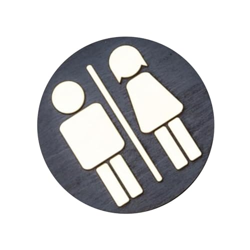 Holdes Toilettenschild, WC-Wanddekoration, runde Badezimmertürschilder – Holzschilder, dekorative Badezimmerschilder, Dekoration für Geschäft, WC-Regal, Restaurants Holdes Toilettenschild, WC-Wanddekoration, runde Badezimmertürschilder – Holzschilder, dekorative Badezimmerschilder, Dekoration für Geschäft, WC-Regal, Restaurants von Holdes