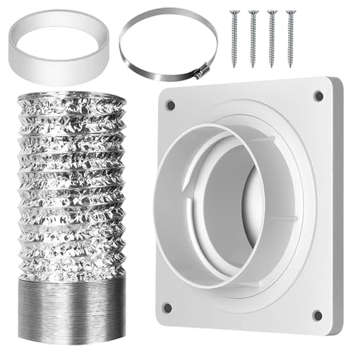 Holdes Trocknerabluftschlauch | Fenster Entlüftung Set für mobile Klimaanlagen | Anschluss-Set Für Wandmontageplatten Und Abluftventilatoren Holdes Trocknerabluftschlauch | Fenster Entlüftung Set für mobile Klimaanlagen | Anschluss-Set Für Wandmontageplatten Und Abluftventilatoren von Holdes