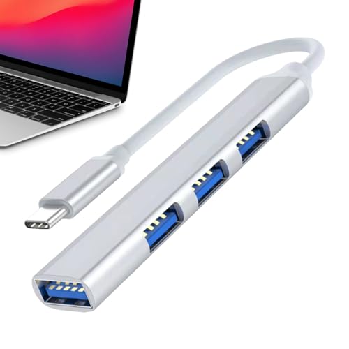 Holdes USB 3.0 Hub, USB Hub – Typ C Splitter | USB 3.0 Hub, USB Hub Splitter, 4 Ports USB Hub Extender für Laptop, USB-Stick, Drucker, PC, Tastatur von Holdes