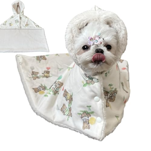 Holdes Umhangdecke für Hunde, Bärenmuster, Welpendecke, Kätzchendecke, Katzen-Umhang, Haustierdecke für Bett, Couch, Auto, Sofa, maschinenwaschbar von Holdes