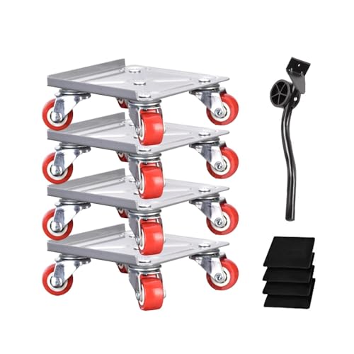 Holdes Umzugswagen, 5 Räder, robuster Möbelbeweger mit Bremse, kurzer Brechstange und Lastheber mit Anti-Rutsch-Pad für Schränke, Sofas, Geräte, Schubladen Holdes Umzugswagen, 5 Räder, robuster Möbelbeweger mit Bremse, kurzer Brechstange und Lastheber mit Anti-Rutsch-Pad für Schränke, Sofas, Geräte, Schubladen von Holdes