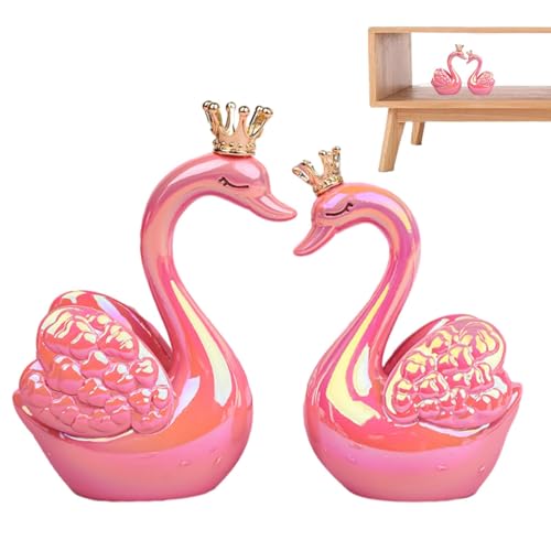 Holdes Vogelpaar für den Schreibtisch, realistische Desktop-Vogelpaar-Figur, detaillierte Tisch-Tierornamente, Sammlerstücke für Bücherregal, TV-Ständer, Teetisch von Holdes