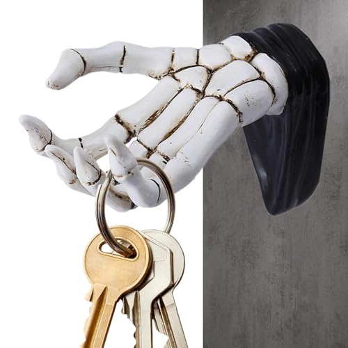 Holdes Wandmontierte Haken, einzigartige, kreative Schlüsselhalter-Haken, Skelett-Handhaken, Mehrzweck-Wandaufhänger, Wandhalterung, Schlüsselhalter für Küche, Wohnzimmer Holdes Wandmontierte Haken, einzigartige, kreative Schlüsselhalter-Haken, Skelett-Handhaken, Mehrzweck-Wandaufhänger, Wandhalterung, Schlüsselhalter für Küche, Wohnzimmer von Holdes