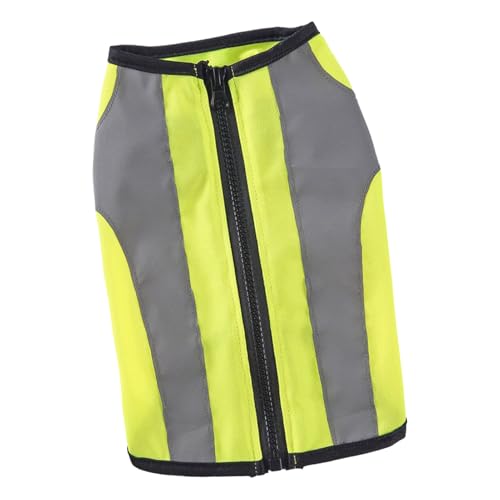 Holdes Weste Für Hunde - Sicherheitsweste für Hunde mit hoher Sichtbarkeit und Reflektoren,Hochsichtbare Leuchtjacke Mit Reißverschluss Für Training Und Fluoreszierende Tierbekleidung Für Mittelgroße Holdes Weste Für Hunde - Sicherheitsweste für Hunde mit hoher Sichtbarkeit und Reflektoren,Hochsichtbare Leuchtjacke Mit Reißverschluss Für Training Und Fluoreszierende Tierbekleidung Für Mittelgroße von Holdes
