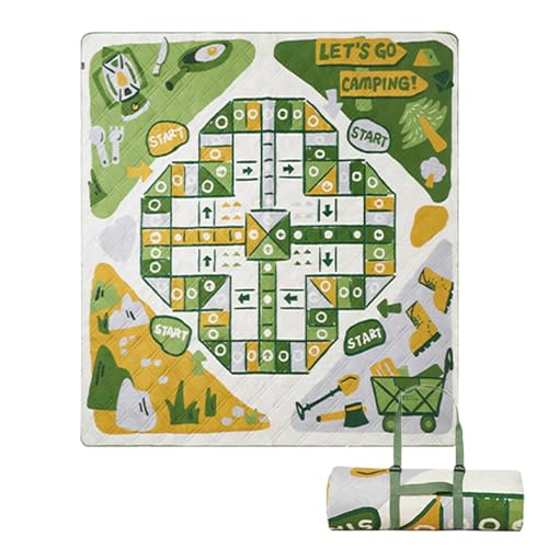 Holdes Zeltteppich, Picknick-Teppich für den Außenbereich, faltbar, mit Spielthema, Campingausrüstung für Outdoor-Aktivitäten, inklusive Tragegurt, geeignet für Holdes Zeltteppich, Picknick-Teppich für den Außenbereich, faltbar, mit Spielthema, Campingausrüstung für Outdoor-Aktivitäten, inklusive Tragegurt, geeignet für von Holdes