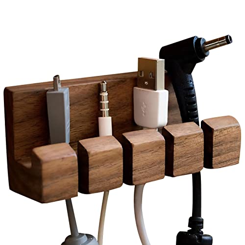 Kabel Organizer | USB-Kabelhalter Aus, Draht-Organizer, Selbstklebend,Kabelclips Tape Backed 4 Holes Für Desktop-USB-Ladekabel von Holdes