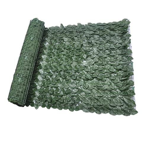 Künstlicher Efeu Hecken Sichtschutz, Künstliche Efeu Hecke Rolle, Zaun Sichtschutzgitter mit Blättern Paneele Rolle für Gartenhecken Balkon Außendekoration,50x200cm von Holdes