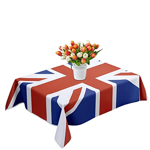 Plas Tic, Luxus-Tischdecke mit britischer Flagge, Union Jack, wiederverwendbar, Polyester, Gabardine, 3 Größen Plas Tic, Luxus-Tischdecke mit britischer Flagge, Union Jack, wiederverwendbar, Polyester, Gabardine, 3 Größen von Holdes