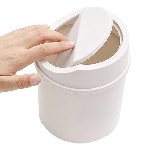 Tisch-Mülleimer | Tisch-Mülleimer für den Schreibtisch, klein mit Deckel, winziger Abfalleimer, kleiner Papierkorb für Schminktisch, Couchtisch, Auto-Innenraum Tisch-Mülleimer | Tisch-Mülleimer für den Schreibtisch, klein mit Deckel, winziger Abfalleimer, kleiner Papierkorb für Schminktisch, Couchtisch, Auto-Innenraum von Holdes