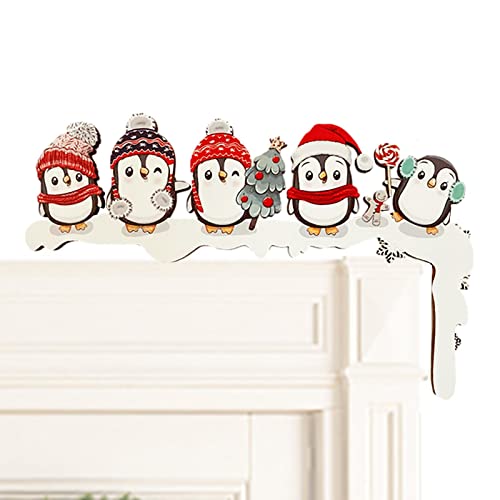 Weihnachtsecktürrahmen, Türrahmen Deko Weihnachten, Weihnachts Elch Pinguin Design, Türrahmen Schild, Hängende Weihnachts Türdekorationen, Hängende Rentier Weihnachtsdekoration von Holdes