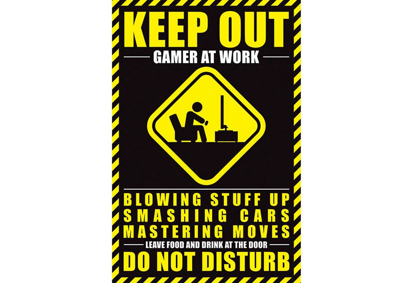 Hole in the Wall Poster Do not Disturb - Gamer at Work, Do not Disturb von Hole in the Wall