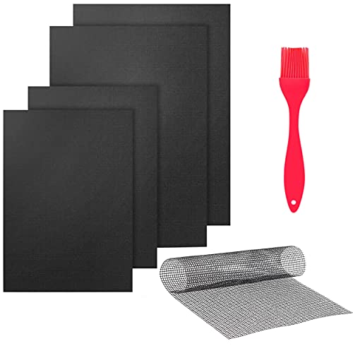 BBQ Grillmatten, 6er Set,100% Antihaft BBQ Grill-und Backmatte Wiederverwendbar, hitzebeständig, antihaftbeschichtet, spülmaschinenfest (6-er Set BBQ Grillmatten) BBQ Grillmatten, 6er Set,100% Antihaft BBQ Grill-und Backmatte Wiederverwendbar, hitzebeständig, antihaftbeschichtet, spülmaschinenfest (6-er Set BBQ Grillmatten) von Holesto