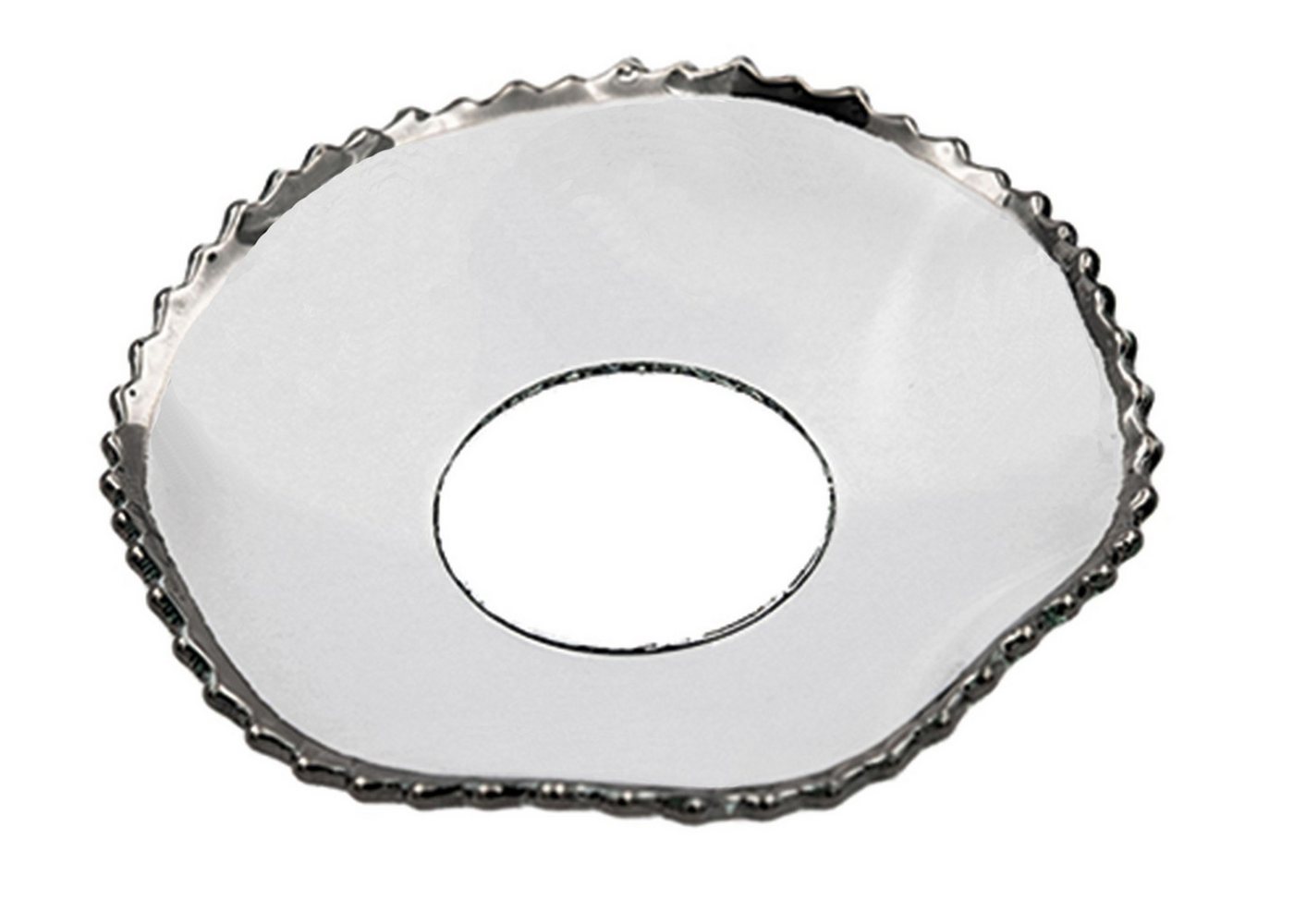 Holfeuer Crystal Design Spitzkerze Glas-Kerzenmanschette Gezackt, gewellt Silber für Kerzen bis Ø 25 mm Holfeuer Crystal Design Spitzkerze Glas-Kerzenmanschette Gezackt, gewellt Silber für Kerzen bis Ø 25 mm von Holfeuer Crystal Design