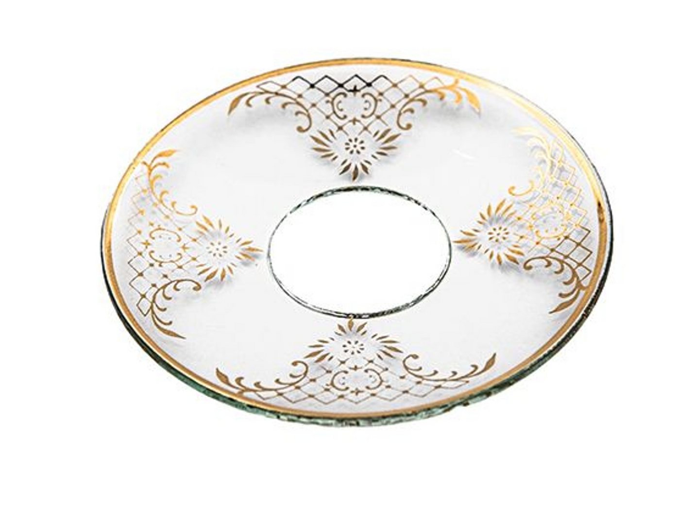 Holfeuer Crystal Design Spitzkerze Glas-Kerzenmanschette "Goldrand Barock" für Kerzen bis Ø 25 mm Holfeuer Crystal Design Spitzkerze Glas-Kerzenmanschette "Goldrand Barock" für Kerzen bis Ø 25 mm von Holfeuer Crystal Design