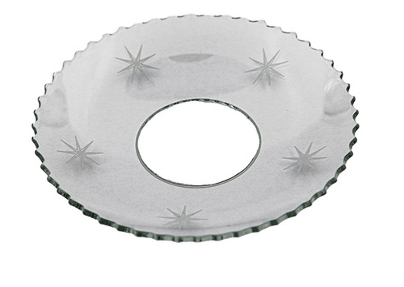 Holfeuer Crystal Design Spitzkerze Glas-Kerzenmanschette "Sterne" für Kerzen bis Ø 25 mm Holfeuer Crystal Design Spitzkerze Glas-Kerzenmanschette "Sterne" für Kerzen bis Ø 25 mm von Holfeuer Crystal Design