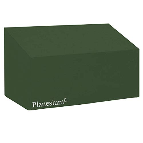 Planesium Premium Gartenbank Abdeckung Bank Hülle Schutzhülle Haube Abdeckplane wasserdicht atmungsaktiv reißfest 575g / lfm (Breite 160cm x Tiefe 78cm x Höhe 80cm, Olivgrün) von Holi Europe