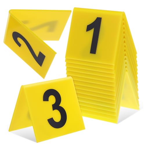 15 Stück Tischkarten Tischnummern Für Restaurant Und Feiern Gelbe Acryl-Tischnummern 1-15 Einfache Handhabung Klar Und Sichtbar Ideal Für Hochzeiten Und Events 15 Stück Tischkarten Tischnummern Für Restaurant Und Feiern Gelbe Acryl-Tischnummern 1-15 Einfache Handhabung Klar Und Sichtbar Ideal Für Hochzeiten Und Events von Holibanna