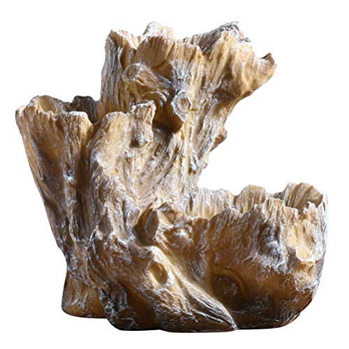 Baumwurzel Blumentopf Baumstamm-pflanzgefäße Aus Harz Rustikaler Behälter Treibholz Töpfe Garten Blumentopf Fee Garten Statue Kaktus-pflanztopf Blumendekor Pflanze Schmuckstücke von Holibanna
