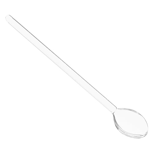 Holibanna Glaslöffel Rührlöffel Kaffeerührlöffel Haushaltslöffel Essenslöffel Transparenter Löffel Frühstückslöffel Glaslöffel Klarer Löffel Für Küche Und Party von Holibanna