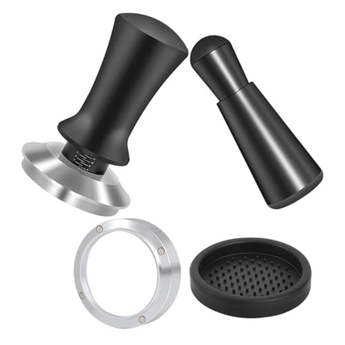Holibanna 1 Satz Kaffee Tamper Kaffee Drucker mit Dosierring und Rutsch Station Geeignet für Espresso Maschinen Präzise Messung für Extraktion Schwarz Holibanna 1 Satz Kaffee Tamper Kaffee Drucker mit Dosierring und Rutsch Station Geeignet für Espresso Maschinen Präzise Messung für Extraktion Schwarz von Holibanna