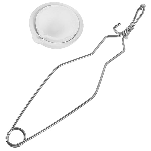 Holibanna 1 Satz Teiliges Set Keramikschmelztiegeln mit Zange für Schmelzen von Gold Silber und Kupfer Rutschfester Zange für Sicheres Handling Holibanna 1 Satz Teiliges Set Keramikschmelztiegeln mit Zange für Schmelzen von Gold Silber und Kupfer Rutschfester Zange für Sicheres Handling von Holibanna