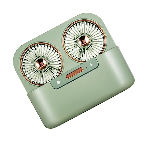 Holibanna 1 Satz USB Tischventilator mit Doppel Sprühnebel und Leisen Betrieb Tragbarer Wiederaufladbarer Luftbefeuchter für Zuhause und Büro zur Verbesserung der Luftzirkulation Grün Holibanna 1 Satz USB Tischventilator mit Doppel Sprühnebel und Leisen Betrieb Tragbarer Wiederaufladbarer Luftbefeuchter für Zuhause und Büro zur Verbesserung der Luftzirkulation Grün von Holibanna