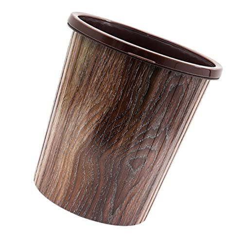 Holibanna 1 Stück Retro Mülleimer aus Kunststoff mit Druckfunktion Großer Abfallbehälter für Wohnzimmer Küche und Badezimmer ohne Deckel Kreatives Design Holzoptik Holibanna 1 Stück Retro Mülleimer aus Kunststoff mit Druckfunktion Großer Abfallbehälter für Wohnzimmer Küche und Badezimmer ohne Deckel Kreatives Design Holzoptik von Holibanna