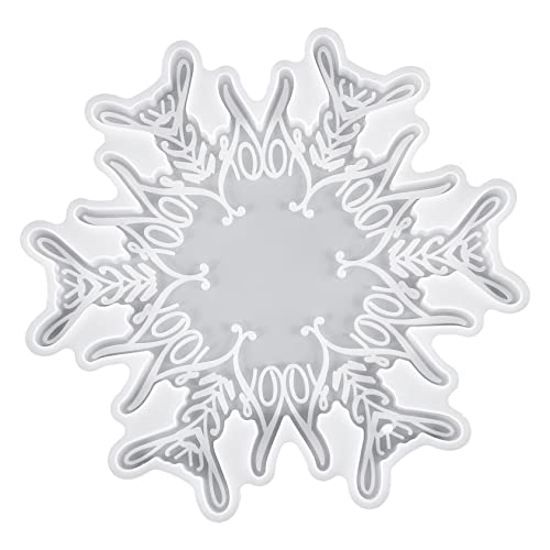 Holibanna 1 Stück Silikonform Schneeflocken Untersetzer Gießform Diy Kristall Epoxidharz Matten für Weihnachtsdekoration und Bastelprojekte Holibanna 1 Stück Silikonform Schneeflocken Untersetzer Gießform Diy Kristall Epoxidharz Matten für Weihnachtsdekoration und Bastelprojekte von Holibanna