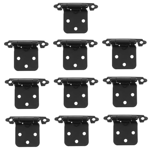 Holibanna 10 Sätze Selbstschließende Scharniere für Küchenschrank Türen Möbel Scharniere mit Dämpferfunktion Automatische Türschließung Einfache Montage Geeignet für Küchen Wäscheschränke von Holibanna