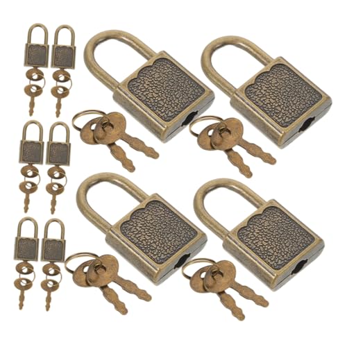 Holibanna 10 Sets Schließfächer Für Persönliche Gegenstände Kleines Vorhängeschloss Retro Messingschloss Truhenschloss Vorhängeschloss Koffer Süßes Holibanna 10 Sets Schließfächer Für Persönliche Gegenstände Kleines Vorhängeschloss Retro Messingschloss Truhenschloss Vorhängeschloss Koffer Süßes von Holibanna