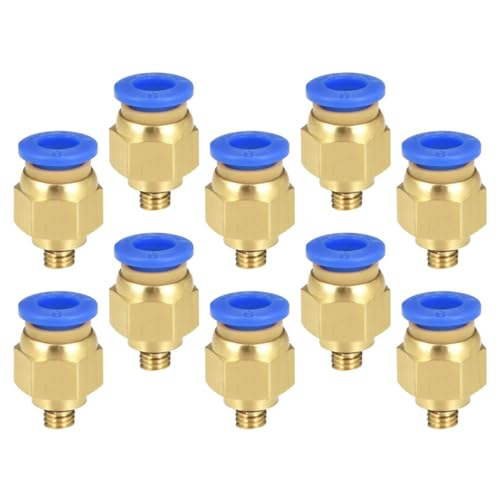 Holibanna 10 Stück Drucker Teile Pneumatischer Verbinder Schnellverbinder Push To Connect für PU Pe und Robuste Messingverbindung Installieren Hohe Temperaturbeständigkeit Holibanna 10 Stück Drucker Teile Pneumatischer Verbinder Schnellverbinder Push To Connect für PU Pe und Robuste Messingverbindung Installieren Hohe Temperaturbeständigkeit von Holibanna