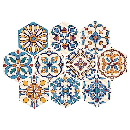 Holibanna 10 Stück Teiliges Badezimmer Antirutsch Bodenaufkleber Hexagonal Fliesenaufkleber für Küche und Bad Selbstklebend und Wasserfest zur Dekoration von Wohnräumen und Kinderzimmern Holibanna 10 Stück Teiliges Badezimmer Antirutsch Bodenaufkleber Hexagonal Fliesenaufkleber für Küche und Bad Selbstklebend und Wasserfest zur Dekoration von Wohnräumen und Kinderzimmern von Holibanna