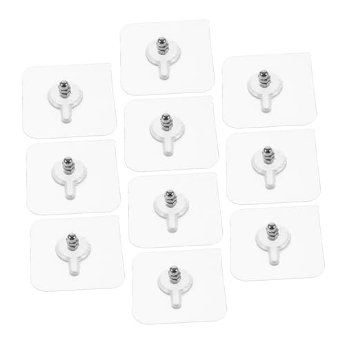 Holibanna 10 Stück Teiliges Transparente Klebehaken mit Schrauben Nahtlose Wandhaken für Bilderrahmen Kleidung Dekoration Installieren und Höhenverstellbar zur Raumoptimierung und Vielseitig Holibanna 10 Stück Teiliges Transparente Klebehaken mit Schrauben Nahtlose Wandhaken für Bilderrahmen Kleidung Dekoration Installieren und Höhenverstellbar zur Raumoptimierung und Vielseitig von Holibanna