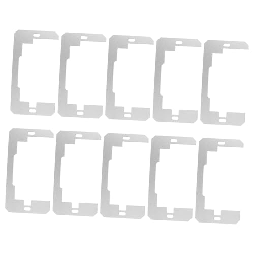 Holibanna 10 Stück Wandplatten Abstandshalter für Elektroboxen Präzise Nivellierung von Steckdosen und Schaltern Kompatibel mit Verschiedenen Wandmaterialien Stabile Montage für Glatte von Holibanna