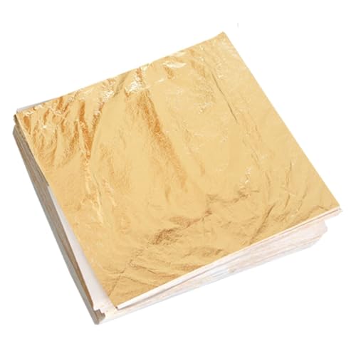 Holibanna 100 Stück Imitations Goldfolie Papier Leichtes Bastelpapier für Dekoration Malerei Möbel Vergoldung Heimkunsthandwerk Holibanna 100 Stück Imitations Goldfolie Papier Leichtes Bastelpapier für Dekoration Malerei Möbel Vergoldung Heimkunsthandwerk von Holibanna