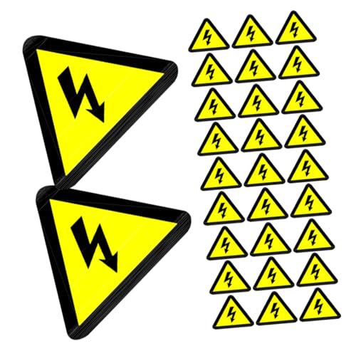 Holibanna 100 Stück Warnaufkleber Hochspannung Gelbes Dreieck Elektrische Schock Warnzeichen Wasser Ölbeständig Haftstark für Sicherheitskennzeichnung Hochspannungsbereiche Holibanna 100 Stück Warnaufkleber Hochspannung Gelbes Dreieck Elektrische Schock Warnzeichen Wasser Ölbeständig Haftstark für Sicherheitskennzeichnung Hochspannungsbereiche von Holibanna