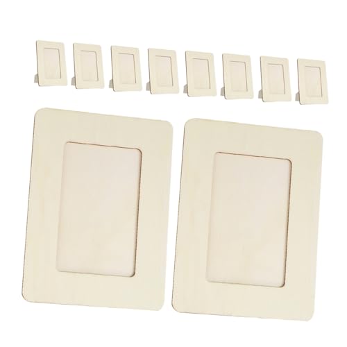 Holibanna 10stücke Holzbilderrahmen Diy Unbehandeltes Holz Für Junge Mädchen Als Tischdekoration Dekorative Fotorahmen Zum Basteln Holibanna 10stücke Holzbilderrahmen Diy Unbehandeltes Holz Für Junge Mädchen Als Tischdekoration Dekorative Fotorahmen Zum Basteln von Holibanna